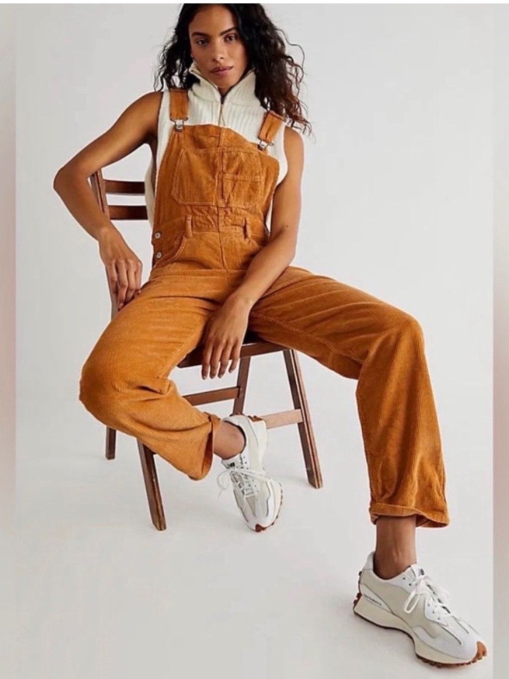 We the Free Women’s Gold Brown Overalls Medium